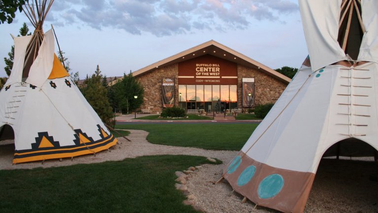 Museum with teepee display out front